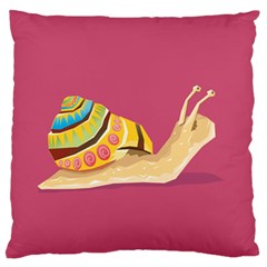 Snail Color Nature Animal Large Flano Cushion Case (two Sides)