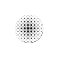 Square Center Pattern Background Golf Ball Marker