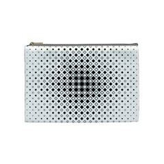 Square Center Pattern Background Cosmetic Bag (medium)