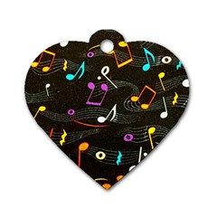 Fabric Cloth Textile Clothing Dog Tag Heart (two Sides) by Pakrebo