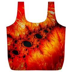 Red Fractal Mandelbrot Art Wallpaper Full Print Recycle Bag (xl) by Pakrebo