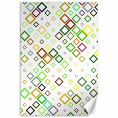 Square Colorful Geometric Style Canvas 12  X 18 