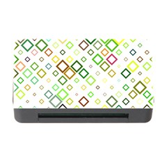 Square Colorful Geometric Style Memory Card Reader With Cf