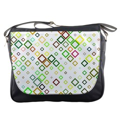 Square Colorful Geometric Style Messenger Bag