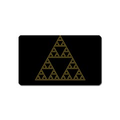 Sierpinski Triangle Chaos Fractal Magnet (name Card)