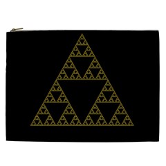 Sierpinski Triangle Chaos Fractal Cosmetic Bag (xxl) by Alisyart