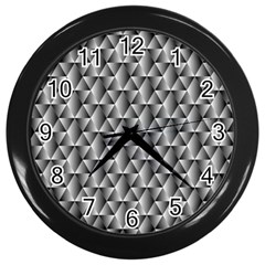 Seamless Repeating Pattern Wall Clock (black)