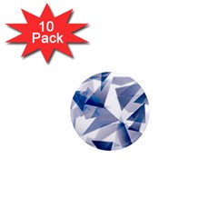 Triangle Blue 1  Mini Magnet (10 Pack)  by Alisyart