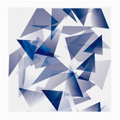 Triangle Blue Medium Glasses Cloth by Alisyart