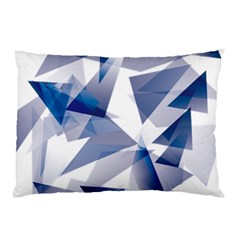 Triangle Blue Pillow Case by Alisyart