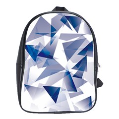 Triangle Blue School Bag (xl)