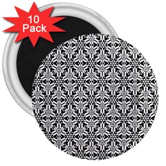 Ornamental Checkerboard 3  Magnets (10 Pack) 