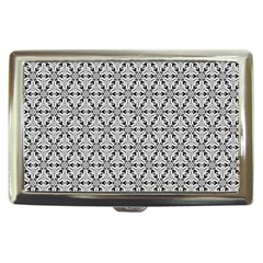 Ornamental Checkerboard Cigarette Money Case by Mariart