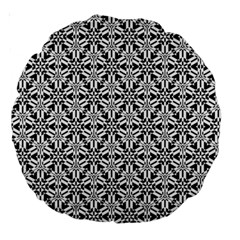 Ornamental Checkerboard Large 18  Premium Round Cushions by Mariart