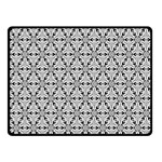 Ornamental Checkerboard Double Sided Fleece Blanket (Small)  45 x34  Blanket Front