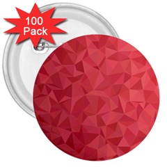 Triangle Background Abstract 3  Buttons (100 Pack)  by Mariart