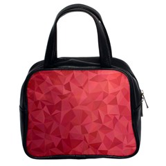 Triangle Background Abstract Classic Handbag (two Sides)