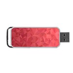 Triangle Background Abstract Portable USB Flash (One Side) Front