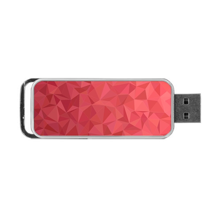 Triangle Background Abstract Portable USB Flash (One Side)