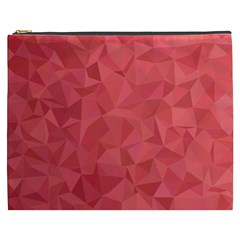 Triangle Background Abstract Cosmetic Bag (xxxl)