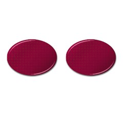 Red Black Pattern Background Cufflinks (oval) by Mariart