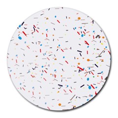 Ribbon Polka Round Mousepads by Mariart