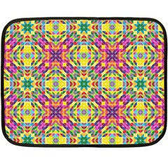 Triangle Mosaic Pattern Repeating Double Sided Fleece Blanket (mini) 