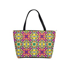 Triangle Mosaic Pattern Repeating Classic Shoulder Handbag