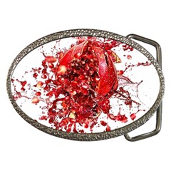 Red Pomegranate Fried Fruit Juice Belt Buckles by Mariart