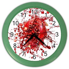 Red Pomegranate Fried Fruit Juice Color Wall Clock