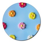 Daisy Round Mousepads Front