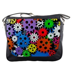 The Gears Are Turning Messenger Bag by WensdaiAmbrose