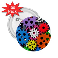 The Gears Are Turning 2 25  Buttons (100 Pack)  by WensdaiAmbrose