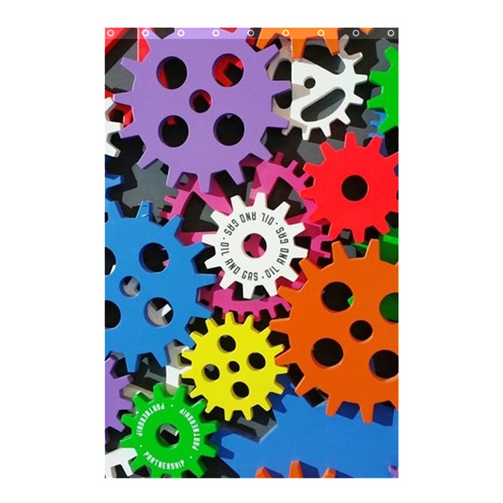The Gears Are Turning Shower Curtain 48  x 72  (Small) 