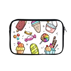 Doodle Cartoon Drawn Cone Food Apple Macbook Pro 13  Zipper Case by Pakrebo