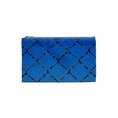 Pattern Structure Background Blue Cosmetic Bag (small) by Pakrebo