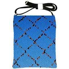 Pattern Structure Background Blue Shoulder Sling Bag by Pakrebo