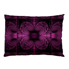 Fractal Magenta Pattern Geometry Pillow Case by Pakrebo