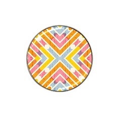 Line Pattern Cross Print Repeat Hat Clip Ball Marker (4 Pack) by Pakrebo
