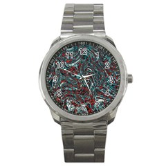 Pattern Structure Background Facade Sport Metal Watch by Pakrebo