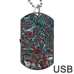 Pattern Structure Background Facade Dog Tag Usb Flash (one Side)