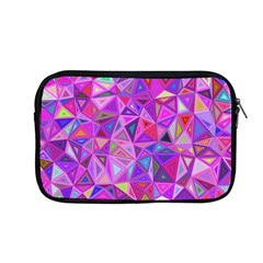 Pink Triangle Background Abstract Apple Macbook Pro 13  Zipper Case by Pakrebo