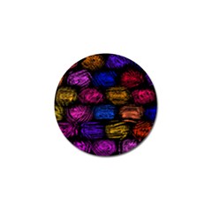 Pattern Background Structure Pink Golf Ball Marker (10 Pack) by Pakrebo