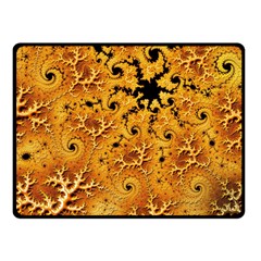 Fractal Pattern Spiral Double Sided Fleece Blanket (small) 