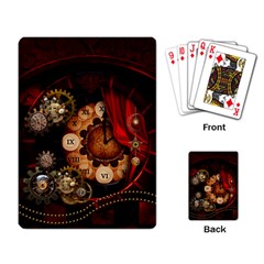 Steampunk, Wonderful Clockswork Playing Cards Single Design by FantasyWorld7