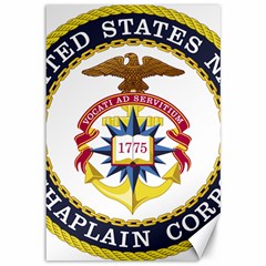 Seal Of United States Navy Chaplain Corps Canvas 12  X 18  by abbeyz71