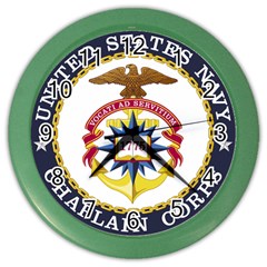 Seal Of United States Navy Chaplain Corps Color Wall Clock by abbeyz71