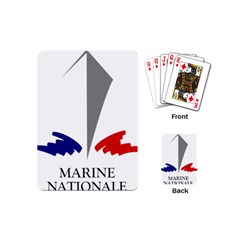 Logo Of French Navy Playing Cards (mini) by abbeyz71