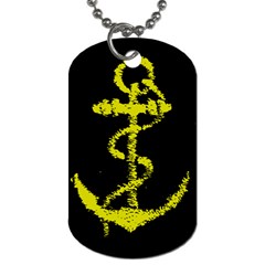 French Navy Golden Anchor Symbol Dog Tag (one Side) by abbeyz71