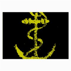 French Navy Golden Anchor Symbol Large Glasses Cloth (2-side) by abbeyz71